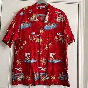 Vintage Pacific Legend Apparel Hawaiian Christmas Shirt Made In Hawaii Size 2XL